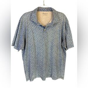 Peter Millar Blue seaside patterned golf shirt